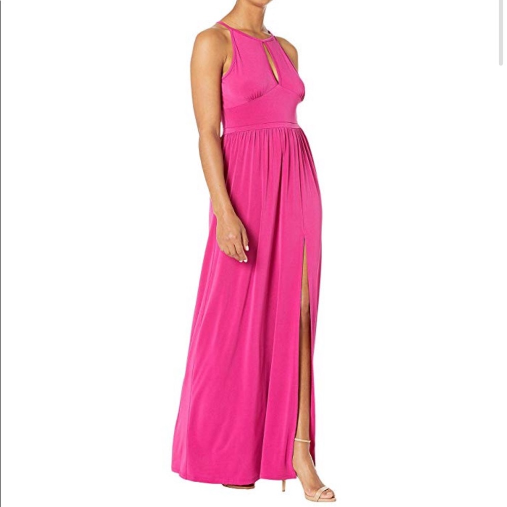MICHAEL Michael Kors Solid Halter Maxi Dress